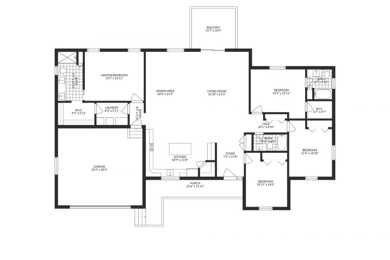 Classic 2D Floor Plan